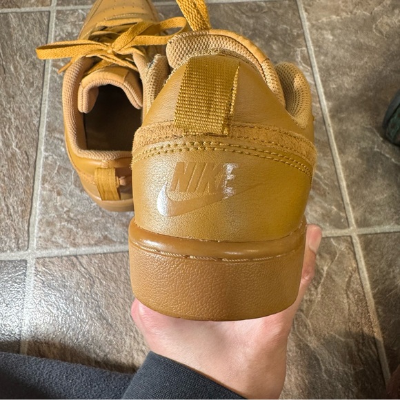 Nike Court Borough Low 2 GS Womens Size UK5.5Light Brown Wheat Gum BQ5448-700 - Picture 8 of 12